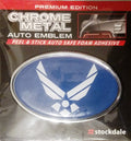 Air Force SD Ultra Premium Metal Chrome Car Auto Emblem United States Military