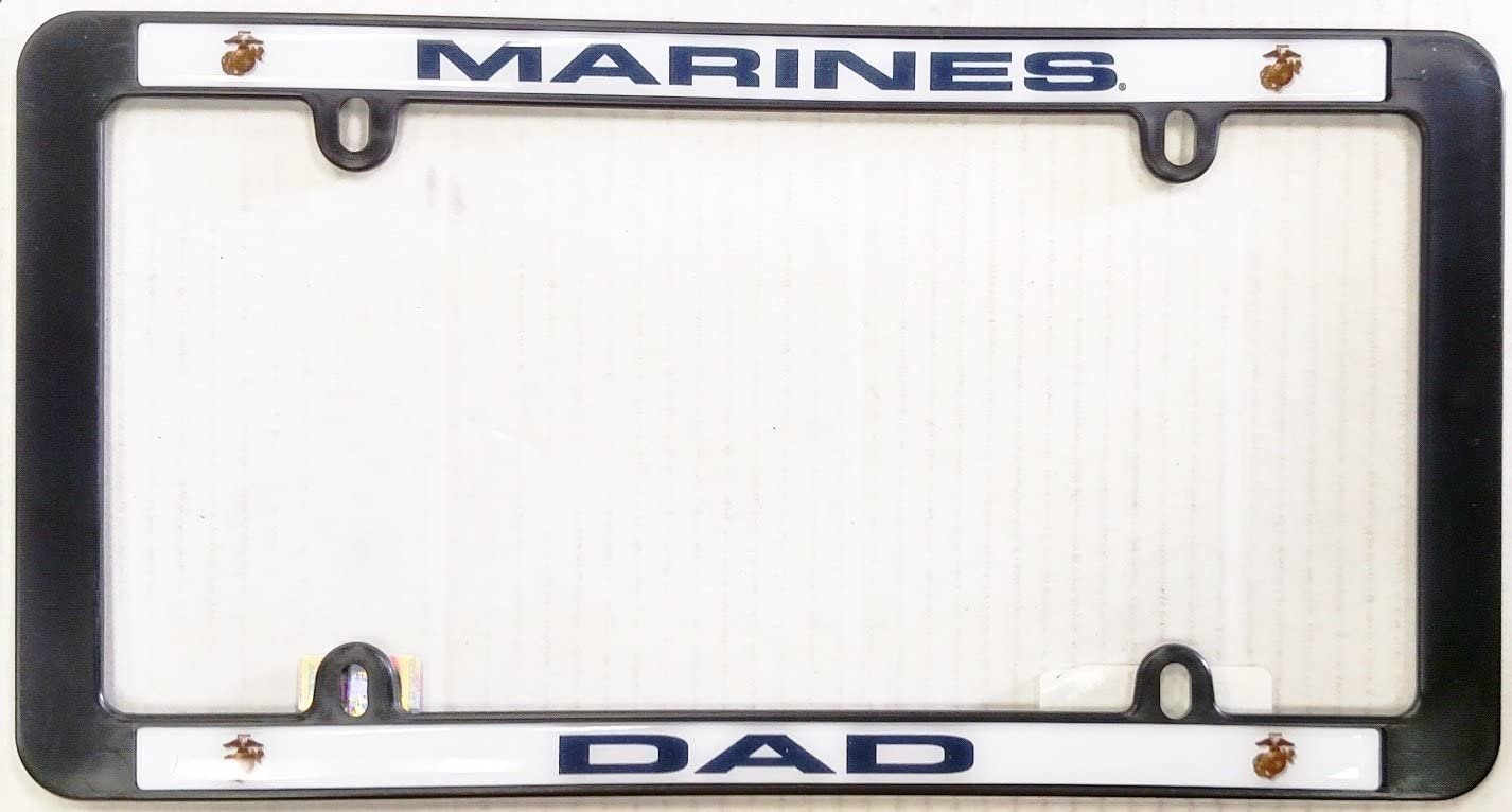 Marines DAD License Plate Frame Tag Cover United States Marine Corp Military