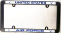Air Force Black Plastic License Plate Frame Tag Cover United States Military