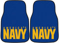 United States Navy Military Front Floor Mats, Carpet Car Set, 18x27 Inch, Nylon, Set of 2