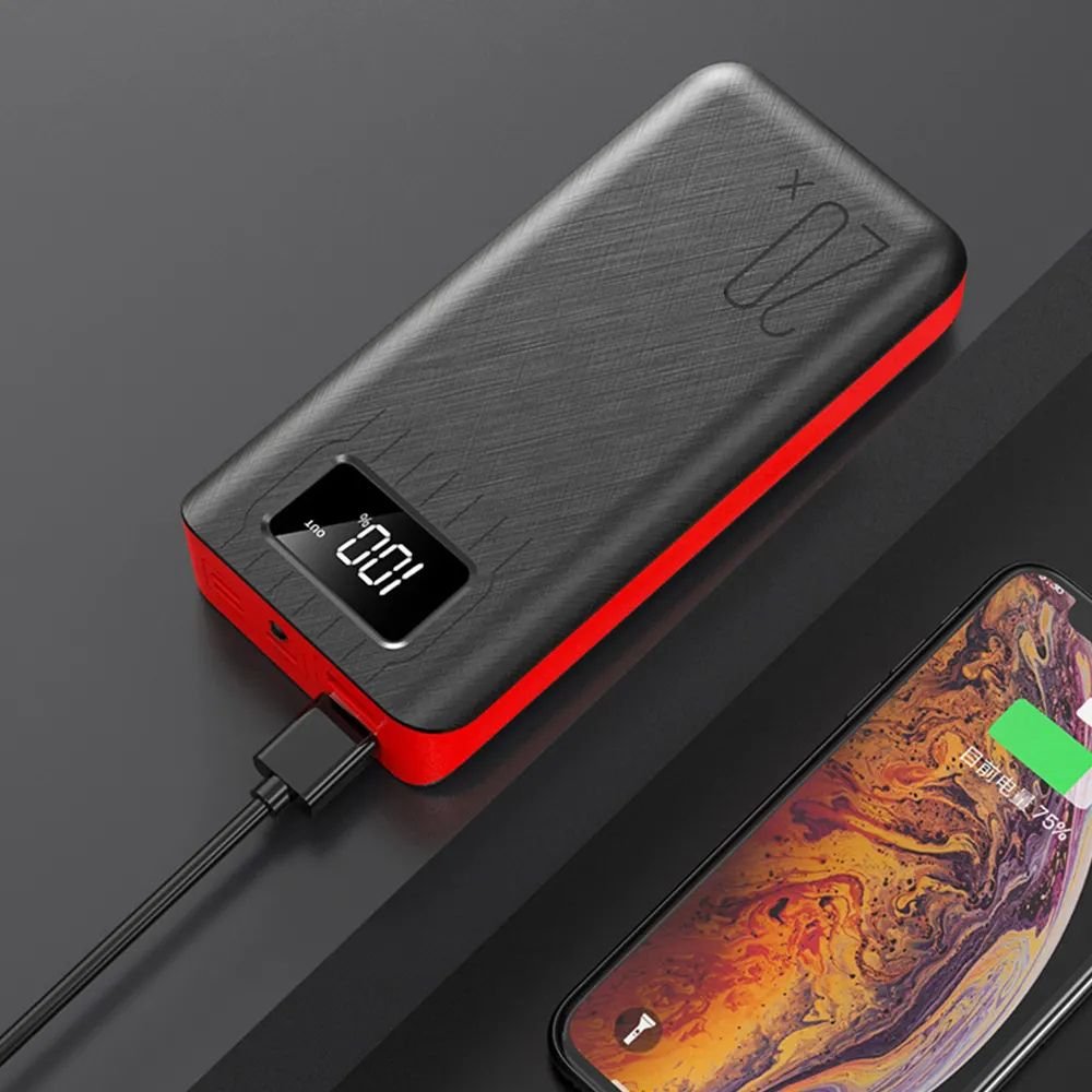 20000mAh External Battery Power Bank Dual USB With LED Flashlight – view 5