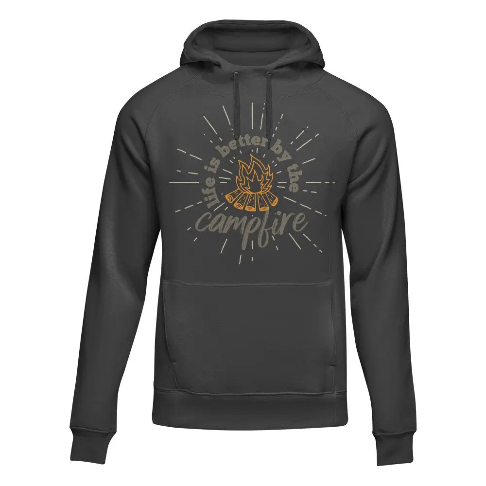 Life Is Better Campfire Adult Fleece Hoodie