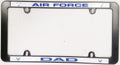 Air Force DAD Black Plastic License Plate Frame Tag Cover United States Military