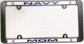 Navy MOM Black Plastic License Plate Frame Tag Cover United States Military