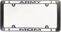 Army MOM Black Plastic License Plate Frame Tag Cover United States Military