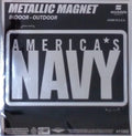 U.S. Navy 6 Inch Magnet, Metallic Chrome Shimmer Design, Auto Home, United States Military