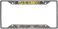 U.S. Army Chrome Metal License Plate Frame Tag Cover, 6x12 Inch, United States Military