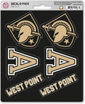 Army West Point Black Knights Cadets 6-Piece Decal Sticker Set, 5x6 Inch Sheet, Gift for football fans for any hard surfaces around home, automotive, personal items