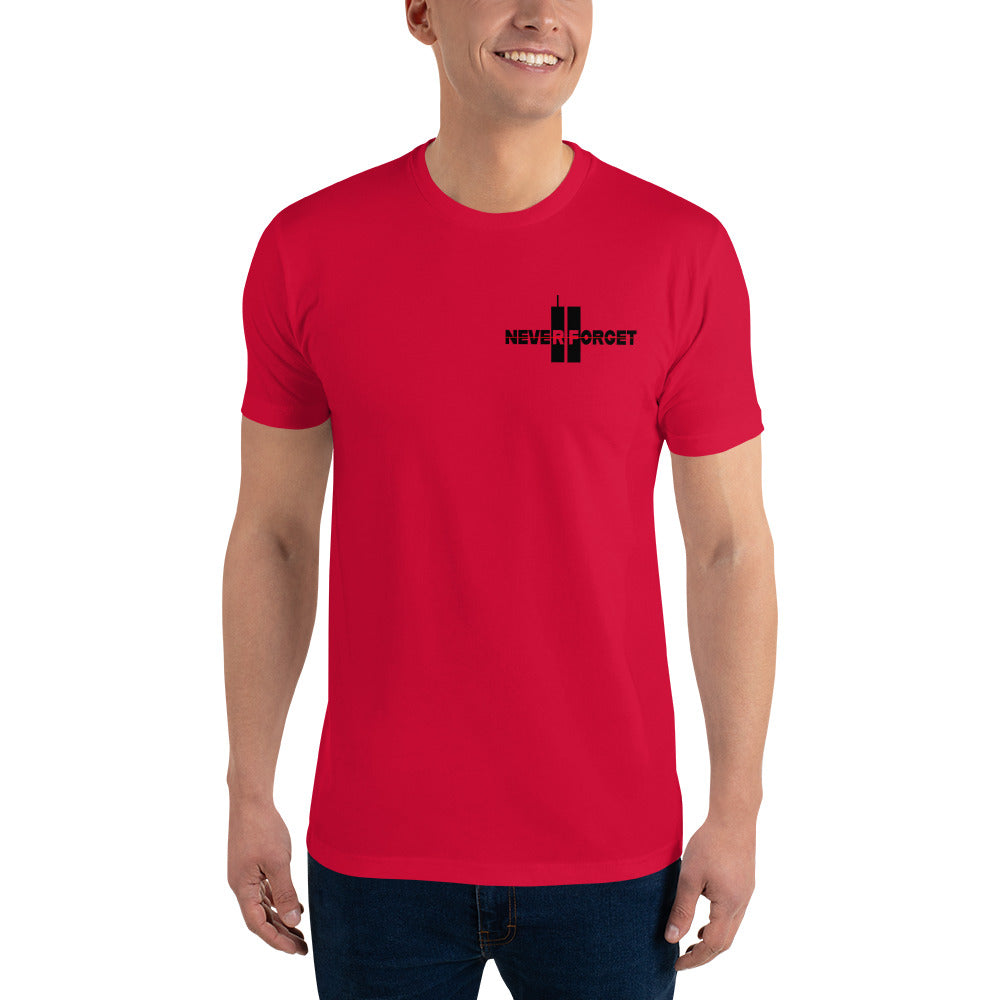 Never Forget 9-11-2001 343 Twin Towers Premium Tee