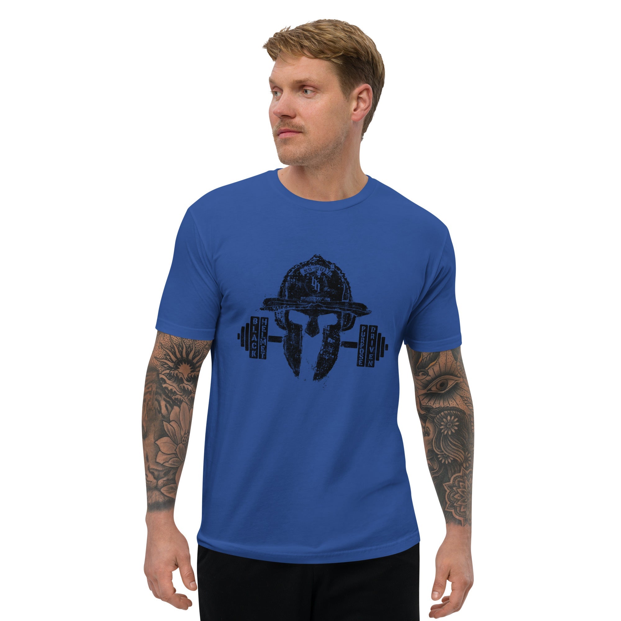 Purpose Driven No Quit Black Helmet Fit Premium Tee