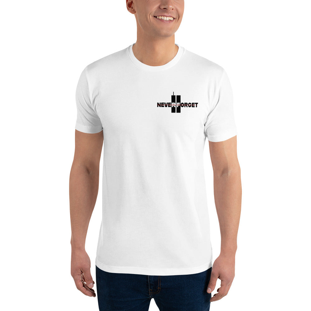 Never Forget 9-11-2001 343 Twin Towers Premium Tee
