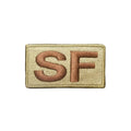 U.S. Air Force Security Forces Fully Embroidered OCP Spice Brown Letters Brassard With Hook Fastener