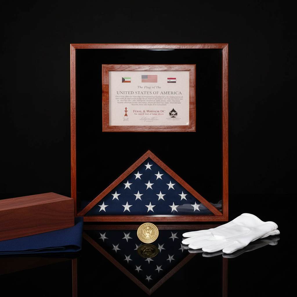 Flag and Document Case for 3ft x 5ft US Made - 3ft x 5ft American Add Flag.