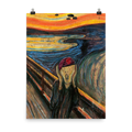 Screaming Airborne Man Poster