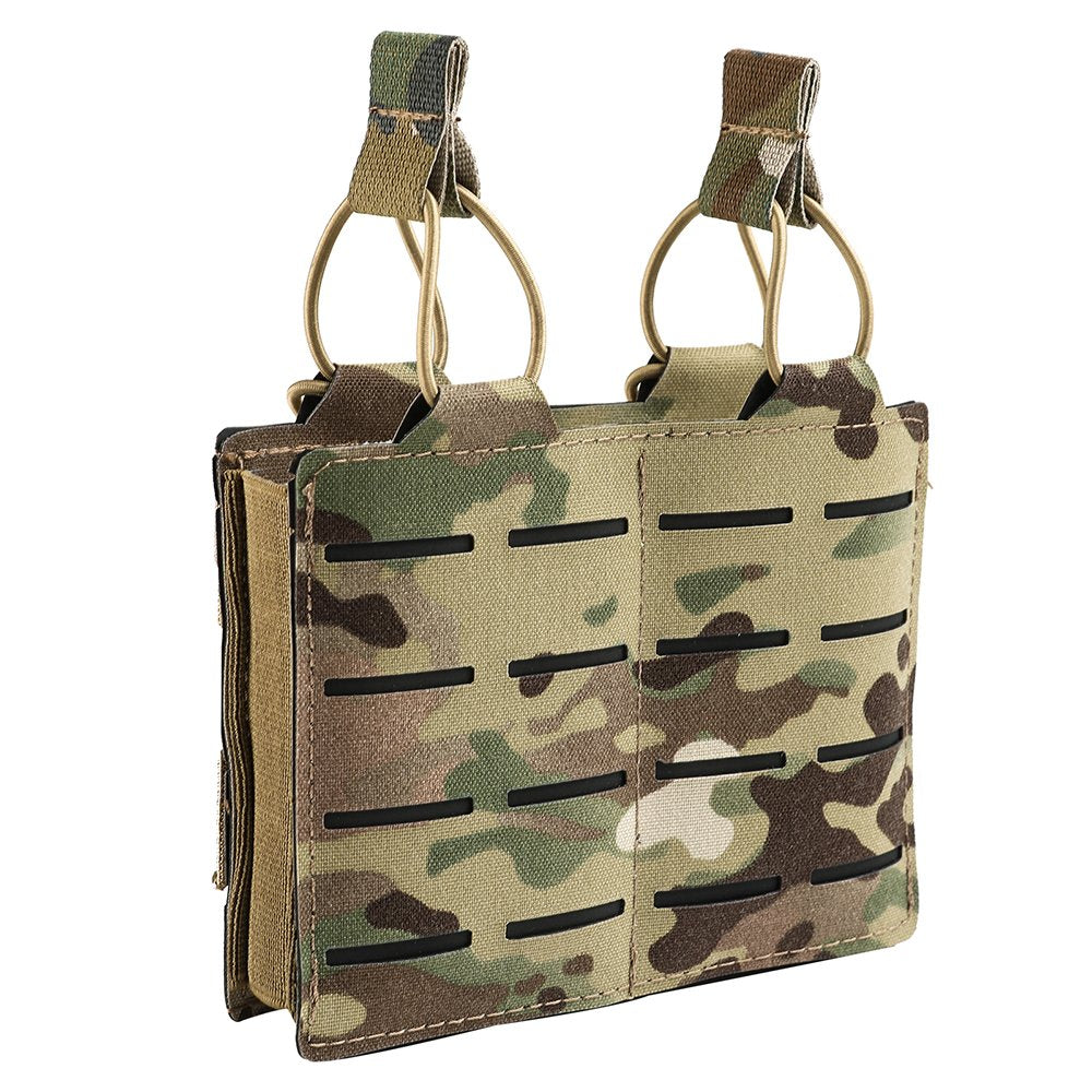 Tactical Molle Mag Pouch, Single Double Triple Nylon 5.56mm 7.62mm Open Top Rifle Magazine Holder for AR-15 M4 M14 M16 G36 HK416