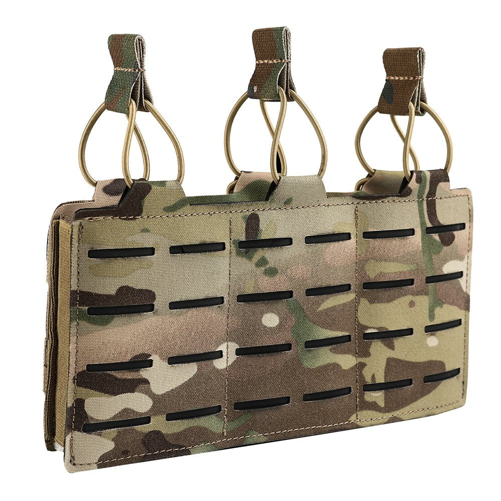 Tactical Molle Mag Pouch, Single Double Triple Nylon 5.56mm 7.62mm Open Top Rifle Magazine Holder for AR-15 M4 M14 M16 G36 HK416