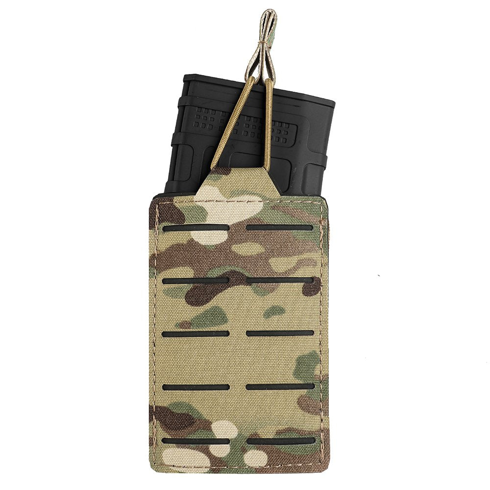 Tactical Molle Mag Pouch, Single Double Triple Nylon 5.56mm 7.62mm Open Top Rifle Magazine Holder for AR-15 M4 M14 M16 G36 HK416