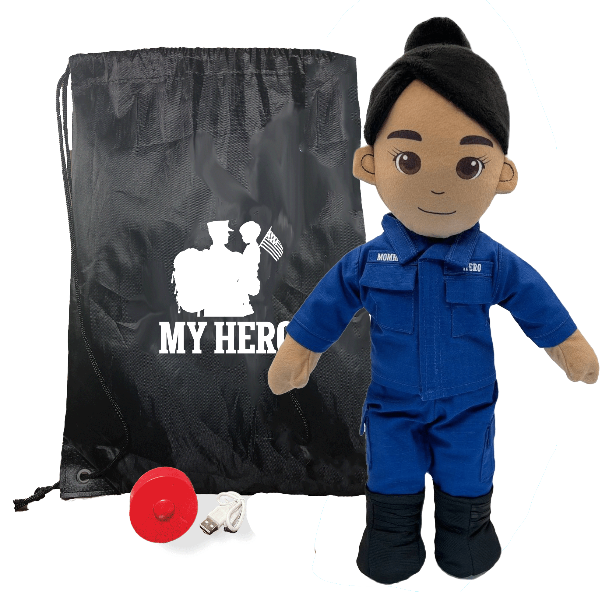Coast Guard Daddy Doll | Military Doll | Recordable Gift