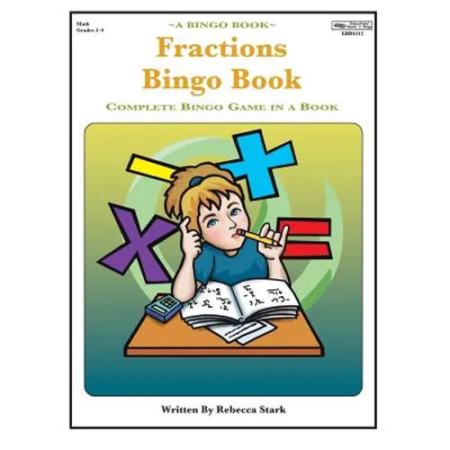 Fractions Bingo Book: Complete Bingo Game In A Book - Paperback