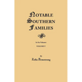 Notable Southern Families. Volume V