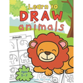 Animals Learn To Draw Book For Kids Ages 5-7 - Paperback