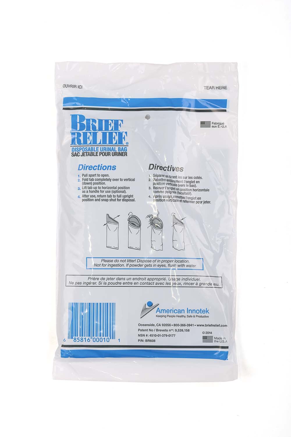 Disposable Urinal Bag (100 Pack)