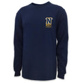 Navy Lacrosse Logo Long Sleeve T