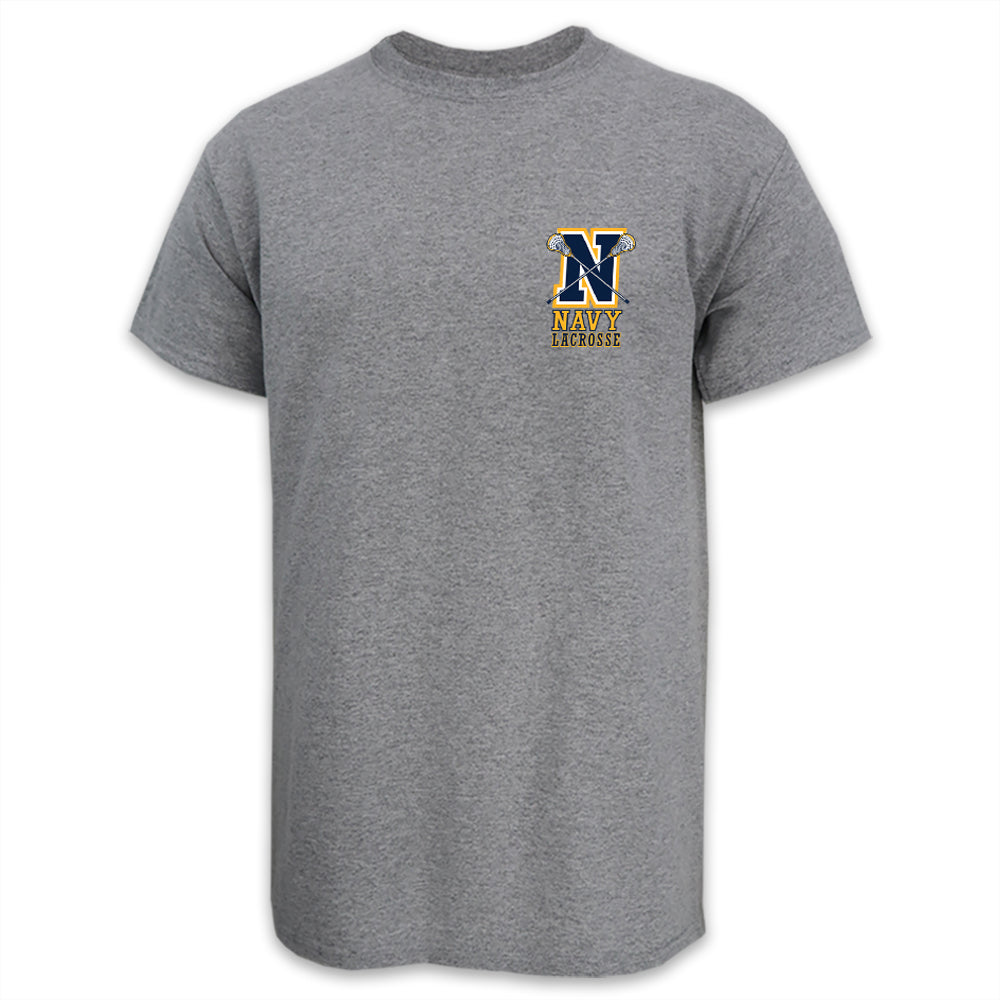 Navy Lacrosse Logo T-Shirt