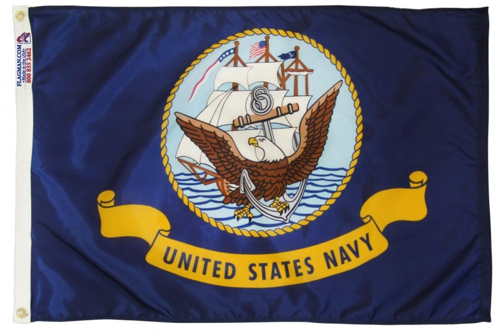 Navy Outdoor Flag | Made in USA