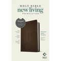 NLT Premium Value Thinline Bible, Filament Enabled (Leatherlike, Dark Brown Cross) - Imitation Leather