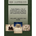 Festa (Ralph) V. City of Portsmouth U.S. Supreme Court Transcript of Record with Supporting Pleadings