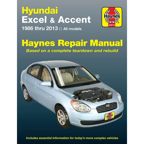 Hyundai Excel & Accent 1986-13 - Paperback