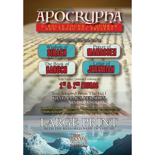 Apocrypha Scrolls Found In Qumran And Those Not Present Vol. 1: 1611 King James Version - Paperback