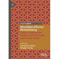 What Makes Effective Whistleblowing: Global Comparative Studies from the Public and Private Sector - Paperback