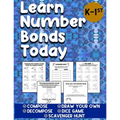 Learn Number Bonds Today: Addition and Subtraction Workbook For Kindergarten - First Grade Ages 4-7 - Compose Decompose Number Bonds - Paperback