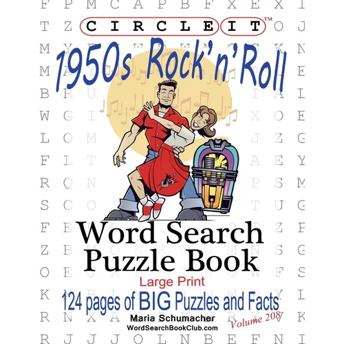 Circle It, 1950s Rock'n'Roll, Word Search, Puzzle Book - Paperback