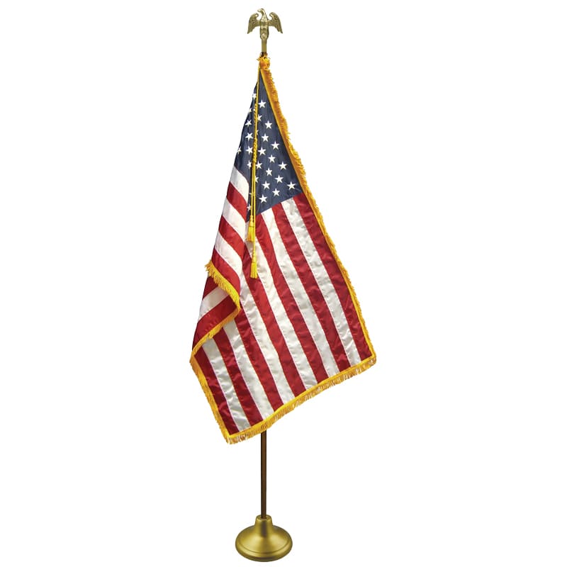 Oak Flagpole Display Kit