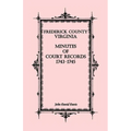 Frederick County, Virginia Minutes of Court Records, 1743-1745