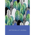 Geometric Leaves - Dotted Bullet Journal: Medium A5 - 5.83X8.27 - Paperback