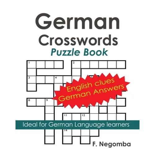 German Crosswords Puzzle Book - Paperback