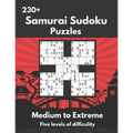 Samurai Sudoku Puzzles: Medium to Extremely Hard Samurai Sudoku Puzzles - Paperback