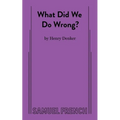 What Did We Do Wrong? - Paperback