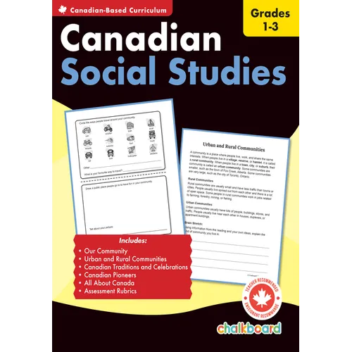 Canadian Social Studies Grades 1-3 - Paperback