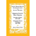 School Board Minutes, Enumeration Lists and Account Records, Barbour County, West Virginia: Township of Barker, 1870-1890; Independent District of Bel