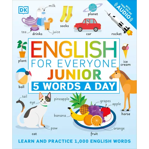 English for Everyone Junior: 5 Words a Day: Learn and Practice 1,000 English Words - Paperback
