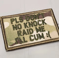 ASOS - Pls Don't No Knock Raid Me.. I'll Cum :( - 2x3 Patch - Multicam w/OD