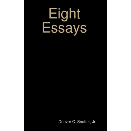 Eight Essays - Hardcover