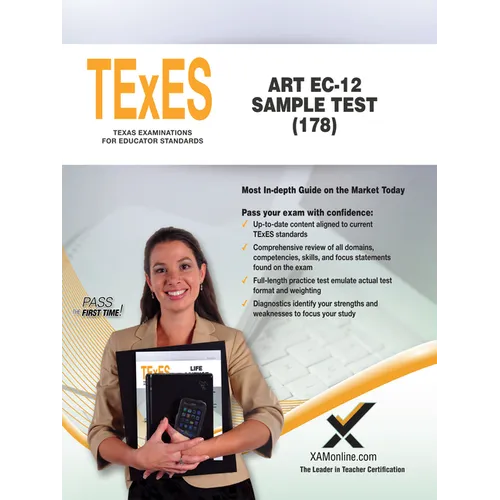 TExES Art Ec-12 Sample Test (178) - Paperback