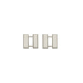 Police Captain Sta-Brite Nickel Rank Pin Small 3/4" Pair