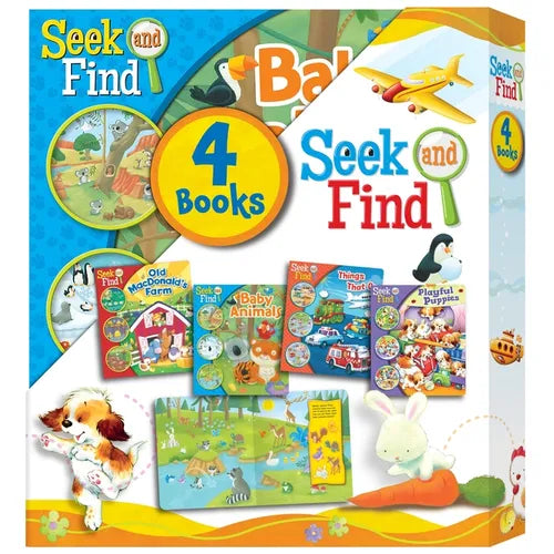 Seek and Find: 4-Book Slipcase Set - Board Book